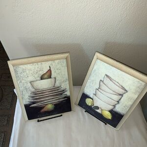Emily Adams Art Set 2 Citron &Chartreuse 8x10” Pre-Owned in very good condition.
